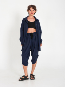 Сорочка повсякденна IJ модель ij-sorochka-linen-navy Фото