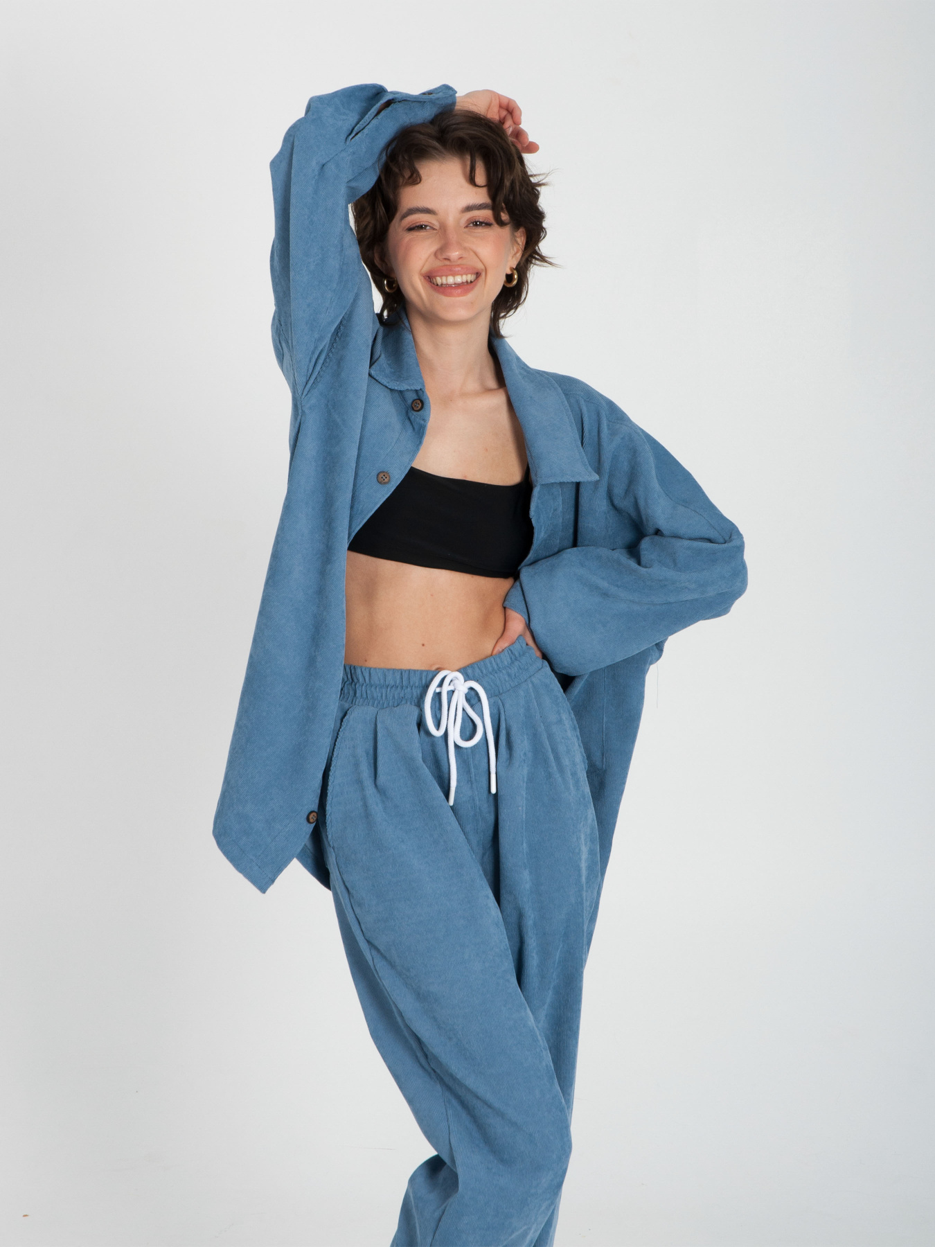 Сорочка повсякденна IJ модель ij-sorochka-velvet-blue Фото