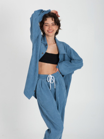 Сорочка повсякденна IJ модель ij-sorochka-velvet-blue Сорочка повсякденна IJ модель ij-sorochka-velvet-blue Фото