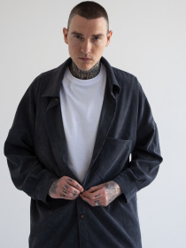 Сорочка IJ модель ij-sorochka-velvet-grafit-men Фото