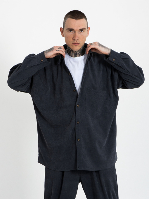 Рубашка IJ модель ij-sorochka-velvet-grafit-men Фото