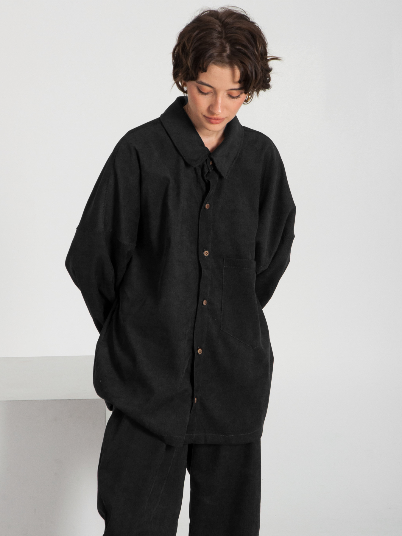 Рубашка IJ модель ij-sorochka-velvet-black Фото