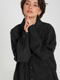 Рубашка IJ модель ij-sorochka-velvet-black Фото