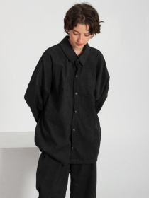 Рубашка IJ модель ij-sorochka-velvet-black Фото