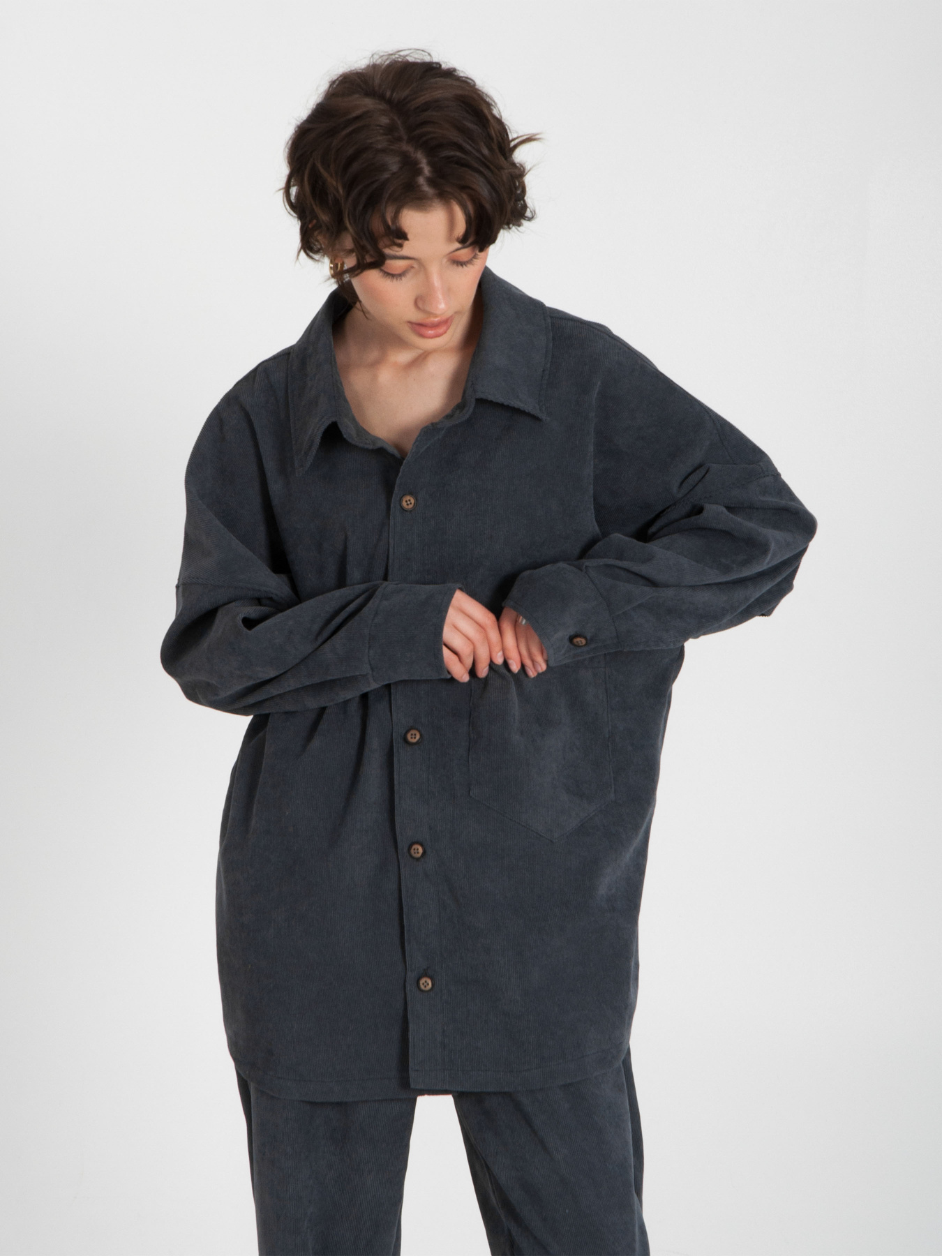 Рубашка IJ модель ij-sorochka-velvet-grafit Фото