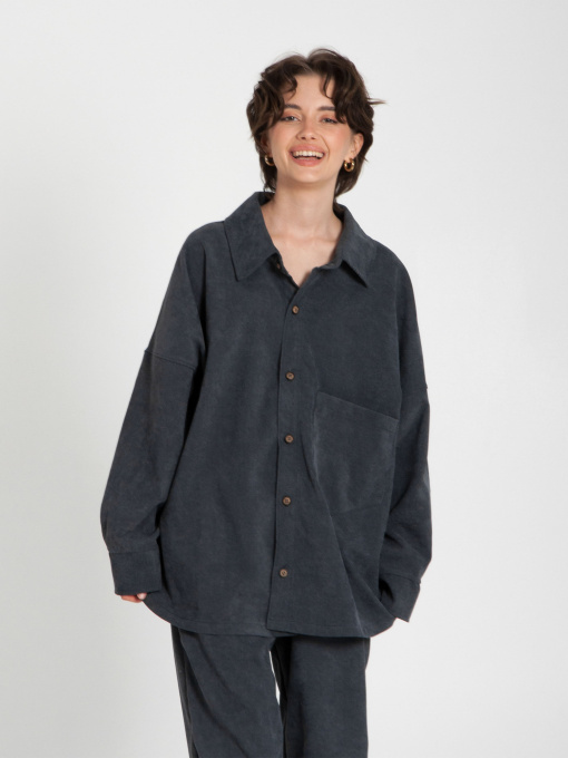 Рубашка IJ модель ij-sorochka-velvet-grafit Фото