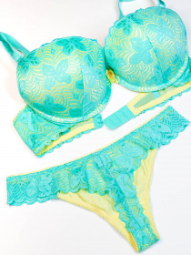 Комплект білизни ISSA Plus модель BL2-671_turquoise Комплект білизни ISSA Plus модель BL2-671_turquoise Фото