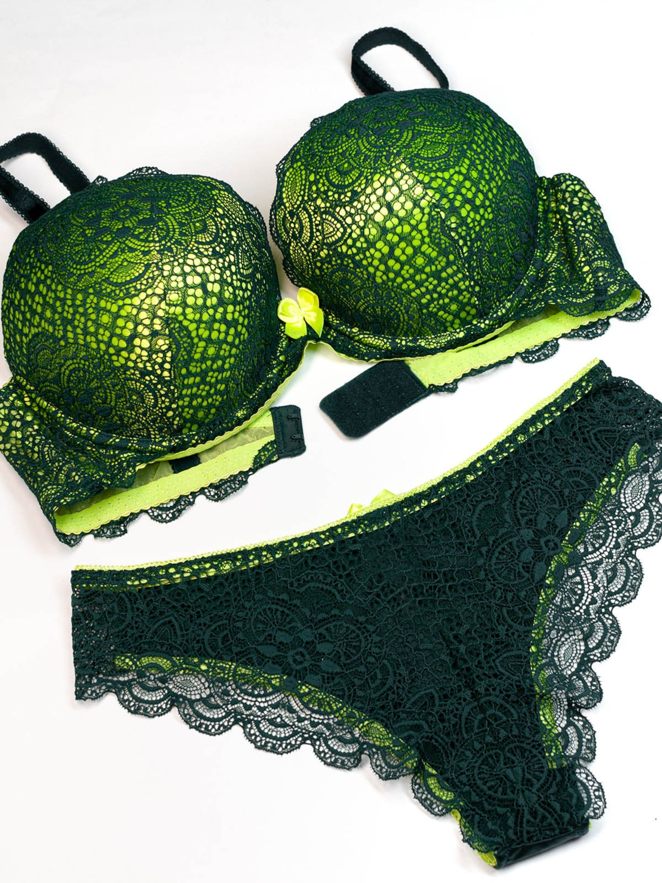 Комплект білизни ISSA Plus модель BL2-861_green Комплект білизни ISSA Plus модель BL2-861_green Фото