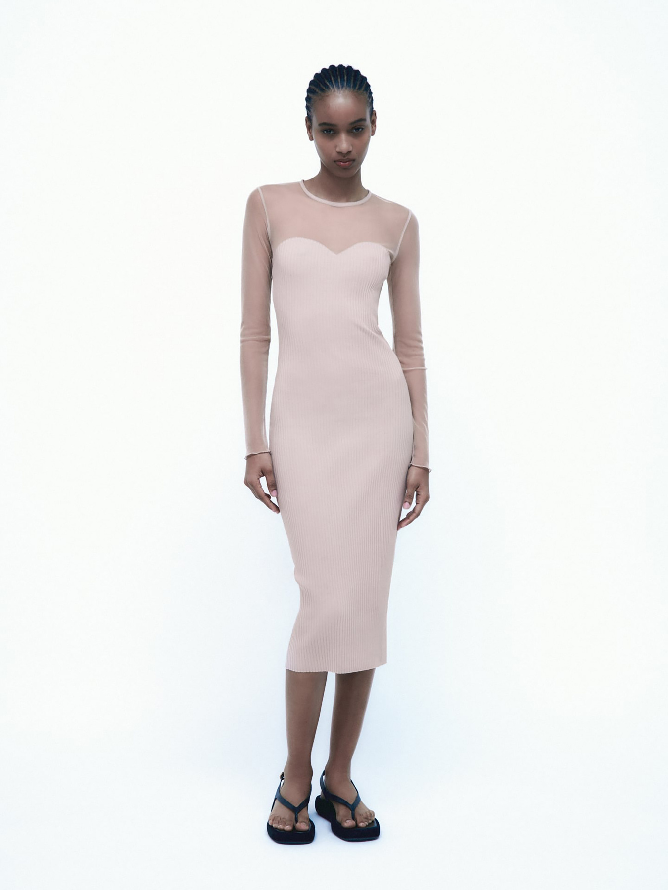 Платье миди ZARA модель 68621 Фото