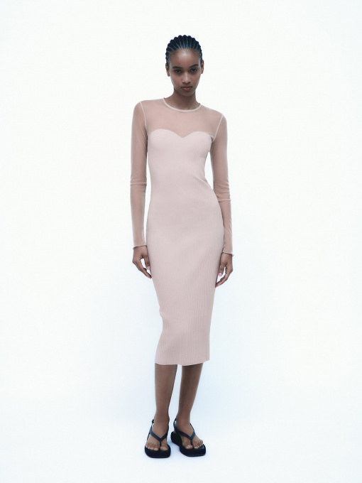 Платье миди ZARA модель 68621 Фото