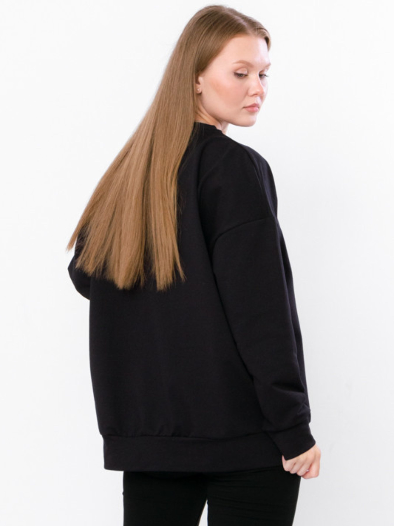 Свитшот Носи своє модель 8355-057-chornilxno-sinj Фото