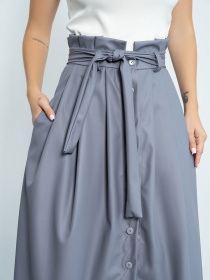 Юбка миди ISSA Plus модель 13140_gray Фото