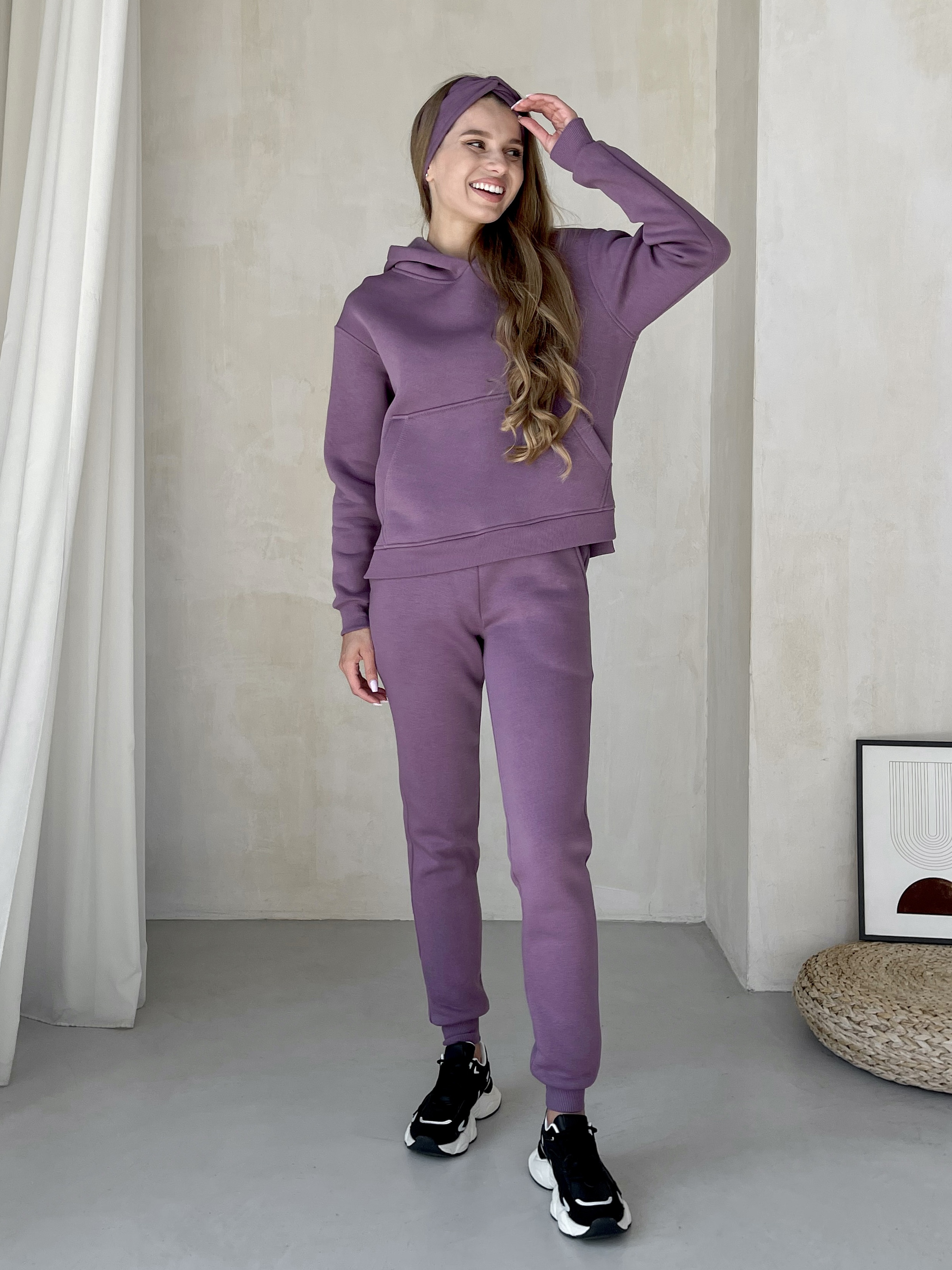 Жіночий Спортивний костюм Merlini  (100001045) колір фіолетовий, матеріал бавовна/еластан
