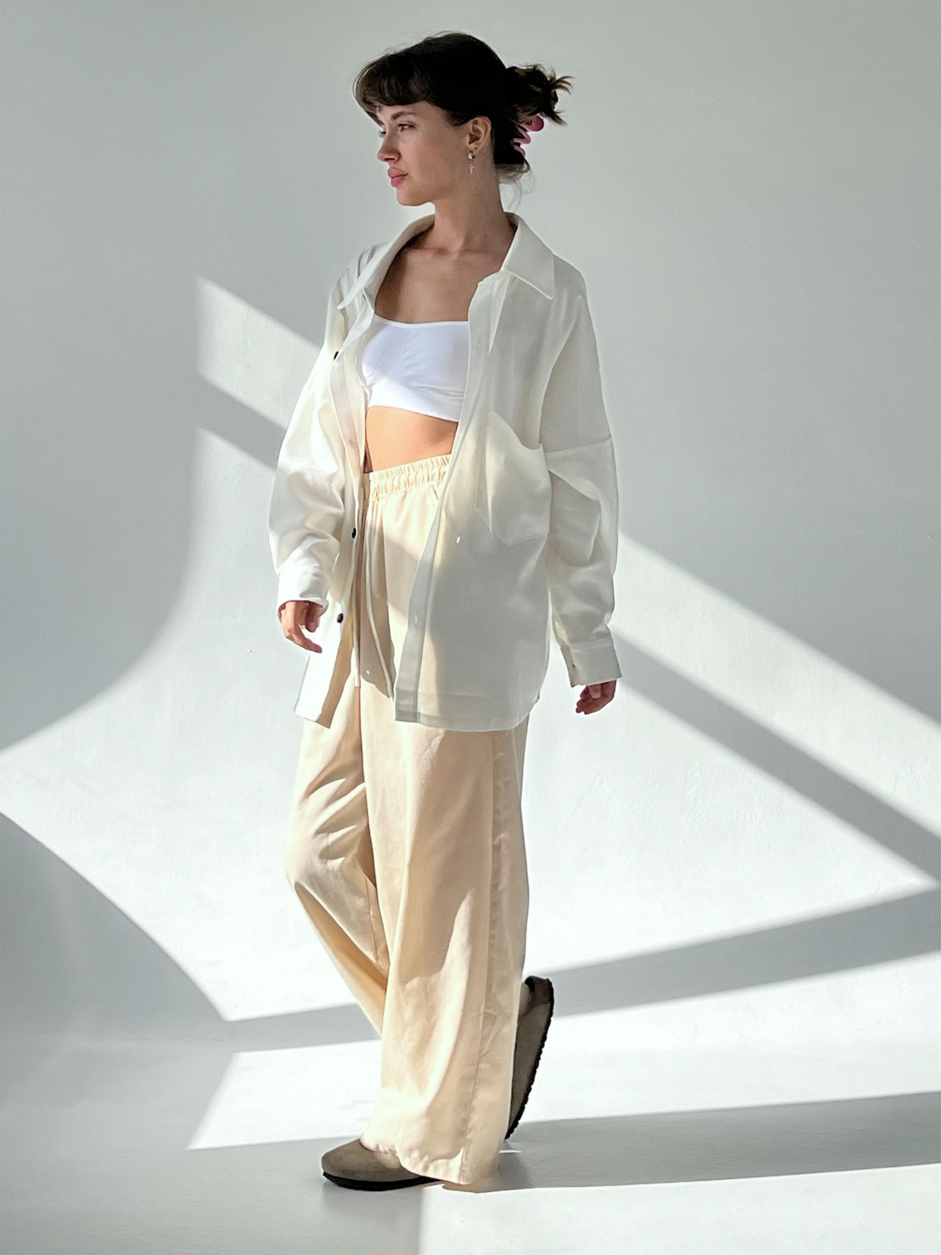 Сорочка повсякденна IJ модель ij-sorochka-linen-milk Сорочка повсякденна IJ модель ij-sorochka-linen-milk Фото