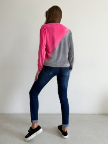 Світшот ISSA Plus модель 13665_grayraspberry Фото