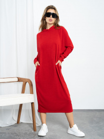 Сукня міді ISSA Plus модель 14192_red Фото