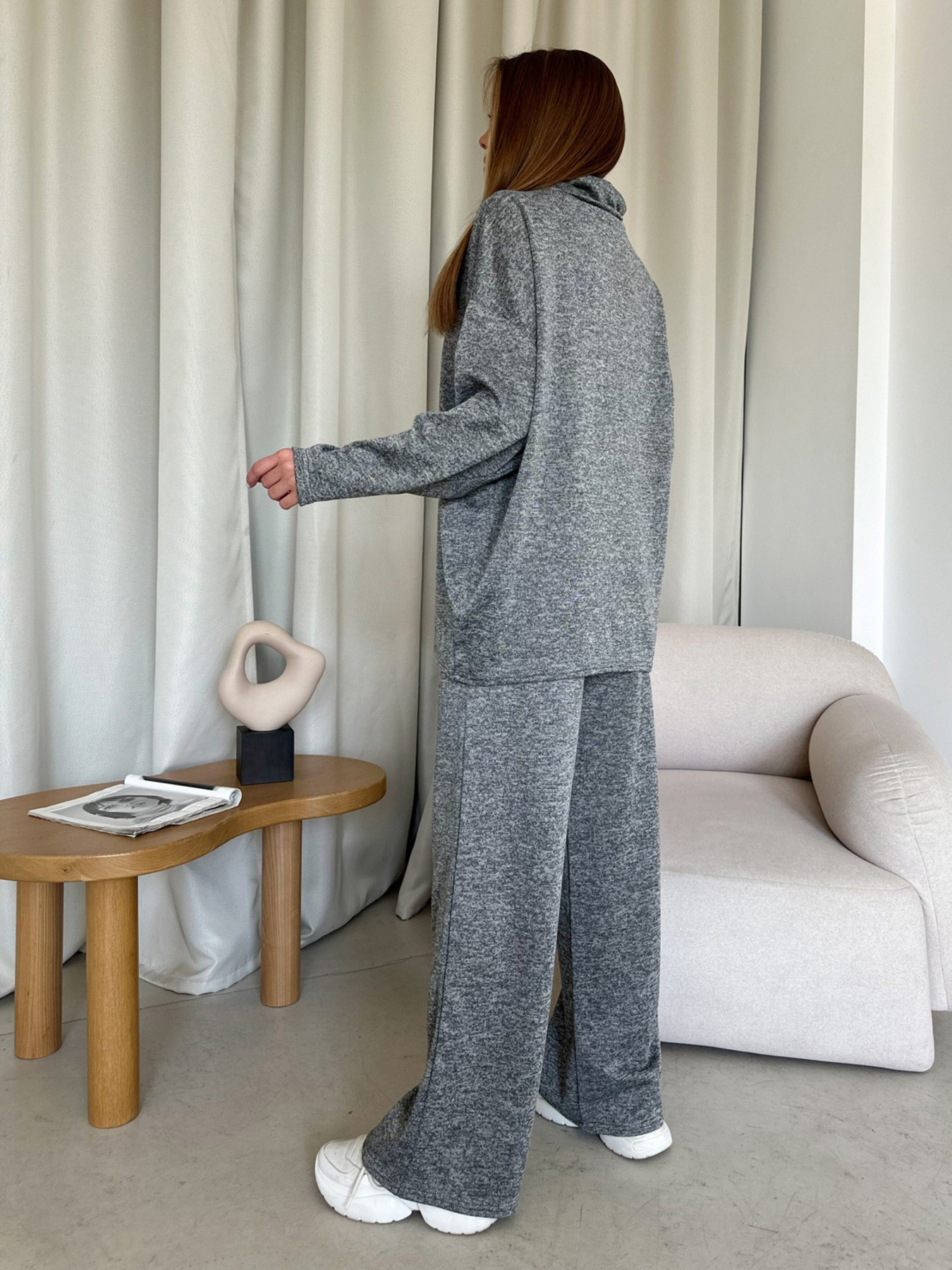 Повсякденний костюм ISSA Plus модель 14193_gray Фото