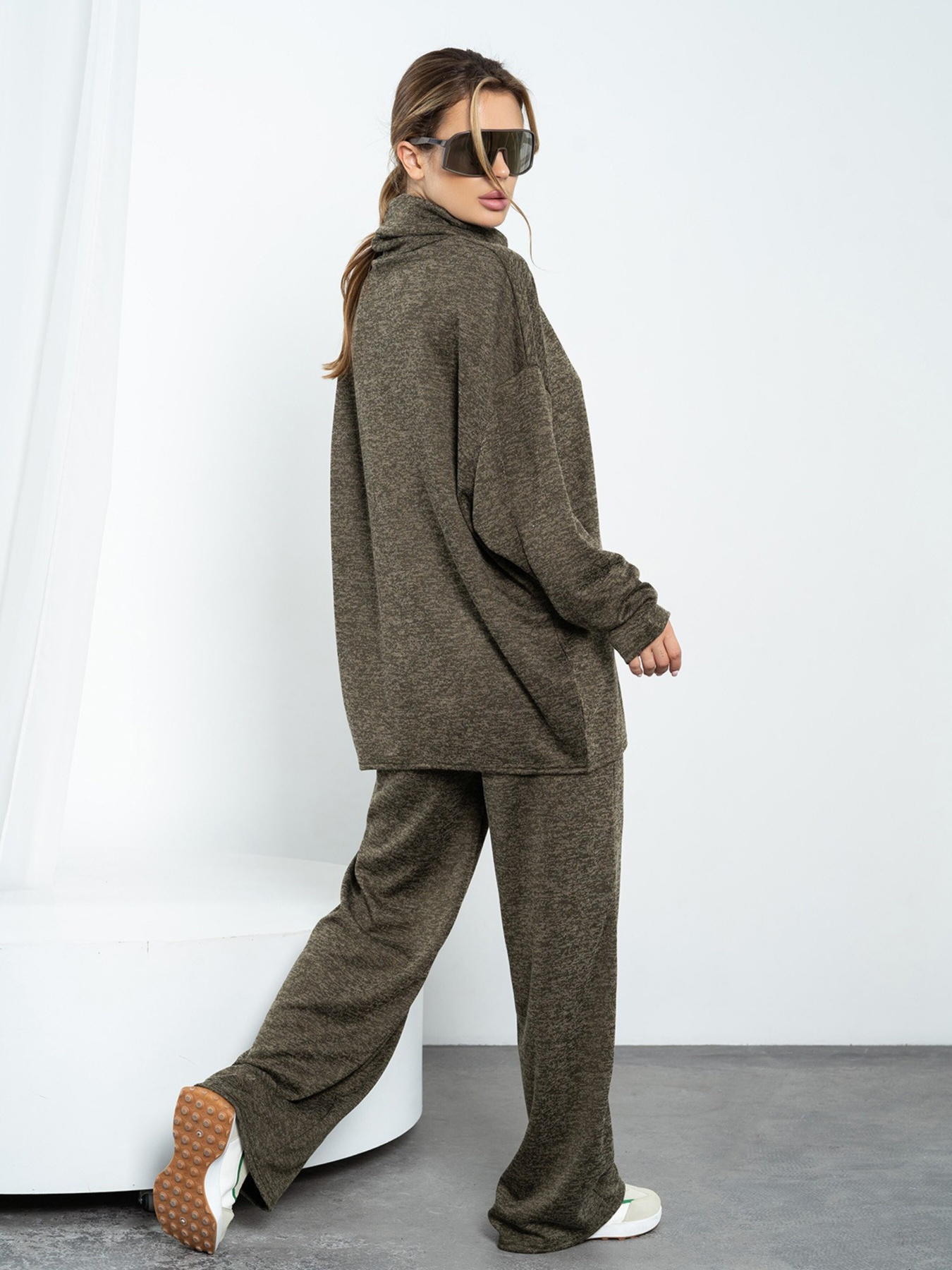 Костюм ISSA Plus модель 14193_khaki Фото