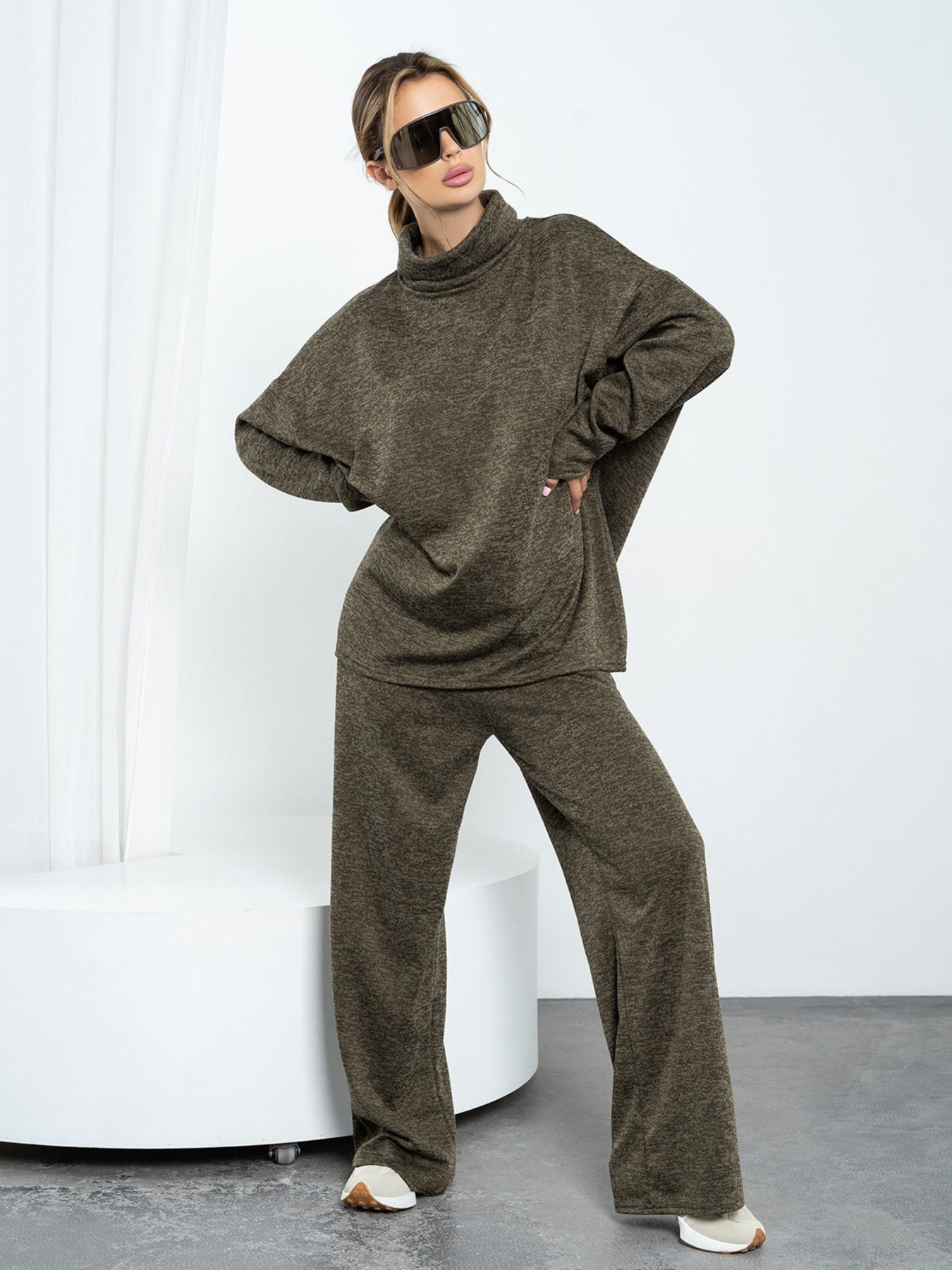 Костюм ISSA Plus модель 14193_khaki Фото