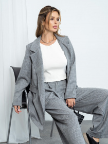 Деловой костюм ISSA Plus модель 14194_gray Фото