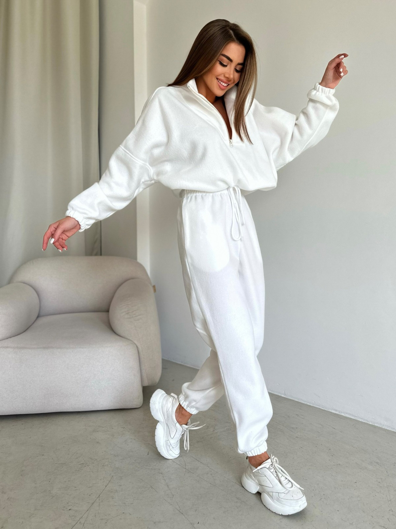 Спортивный костюм ISSA Plus модель 14197_white Спортивный костюм ISSA Plus модель 14197_white Фото