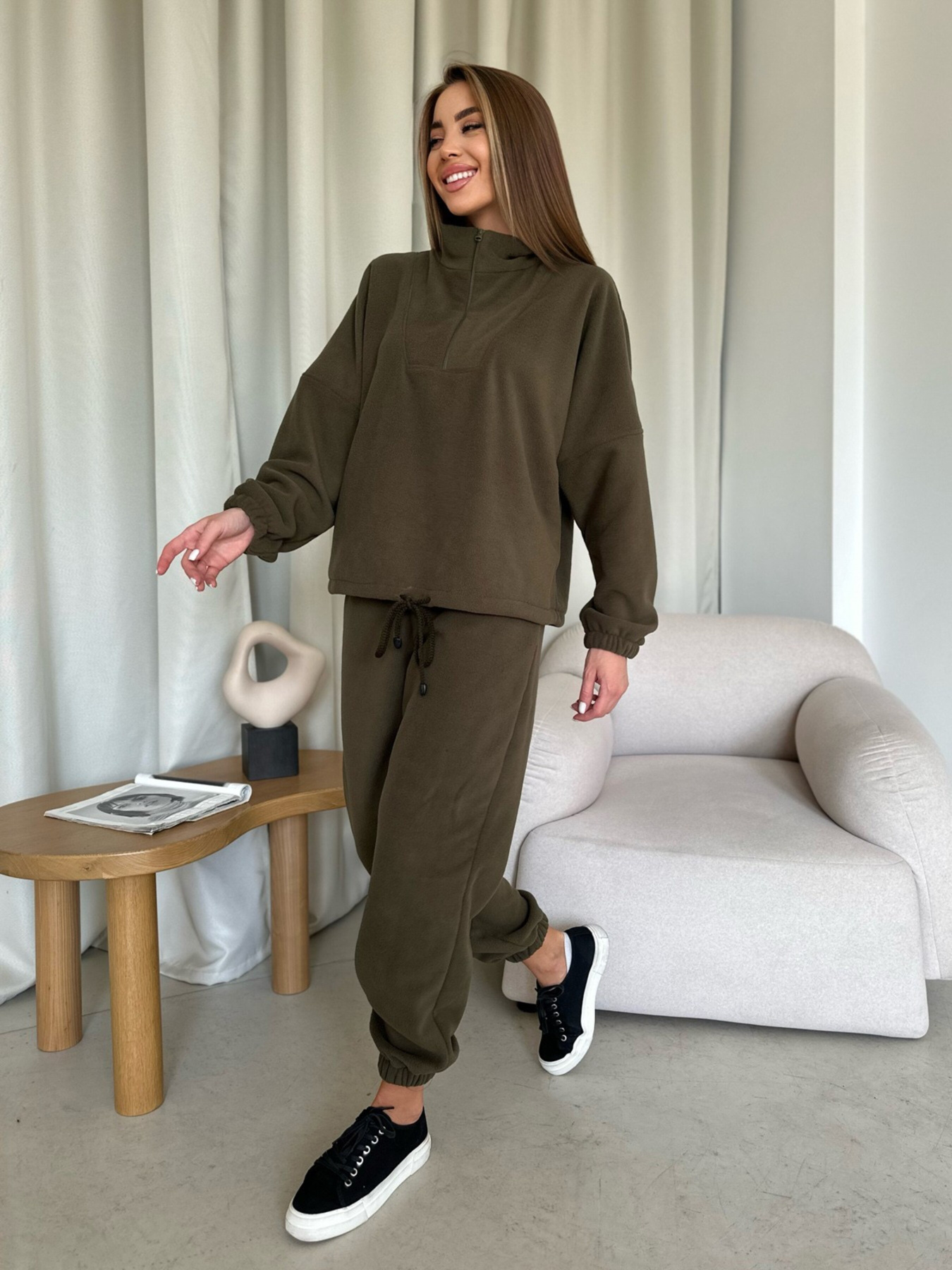 Спортивный костюм ISSA Plus модель 14197_khaki Фото