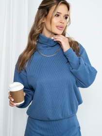 Повседневный костюм ISSA Plus модель 14199_blue Фото