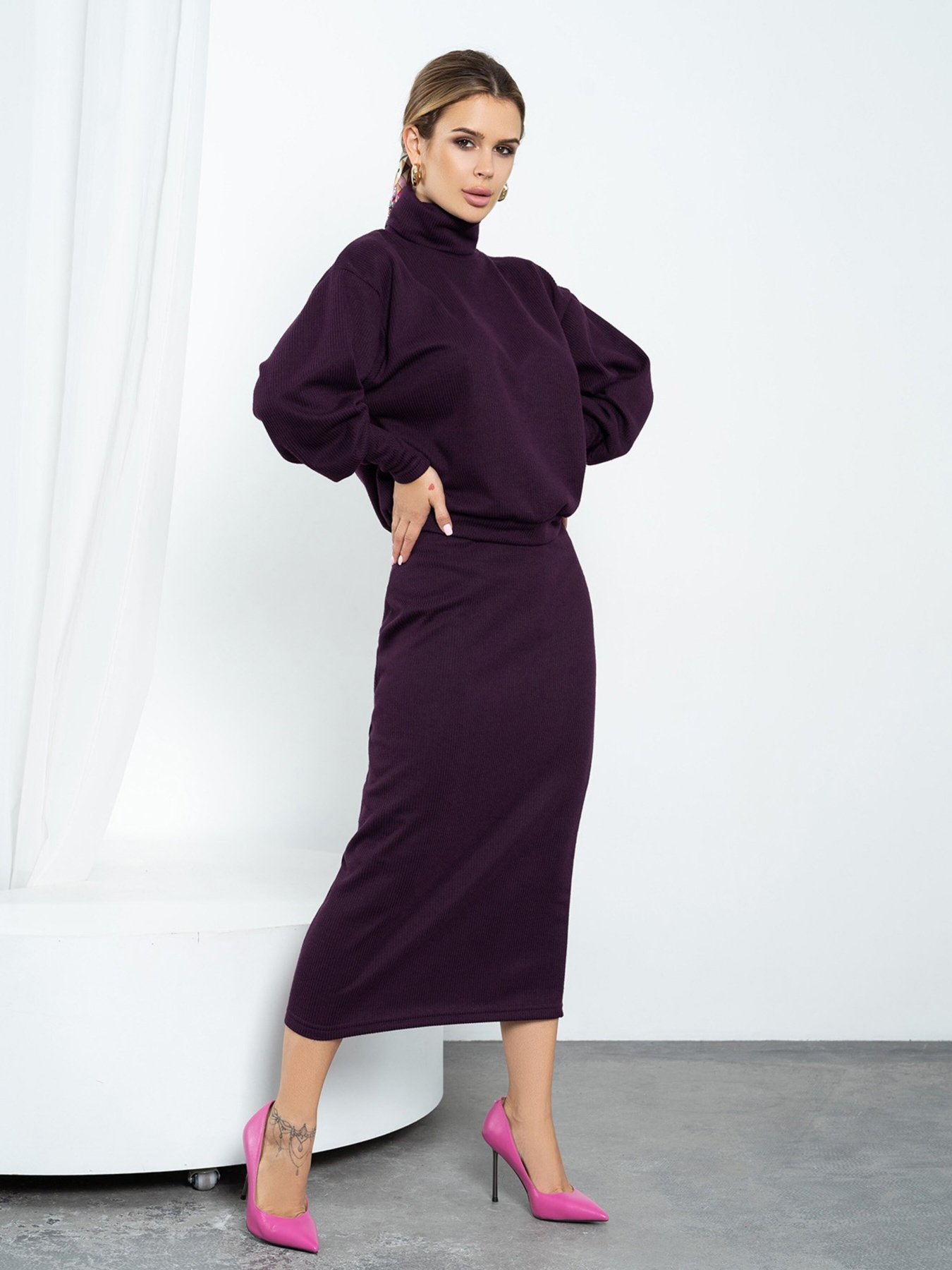 Костюм ISSA Plus модель 14199_purple Фото