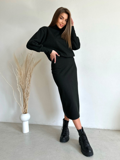 Повсякденний костюм ISSA Plus модель 14199_black Фото