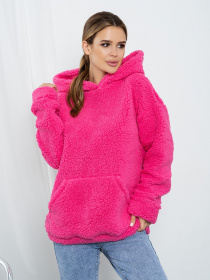 Худі ISSA Plus модель 14202_малиновый Фото