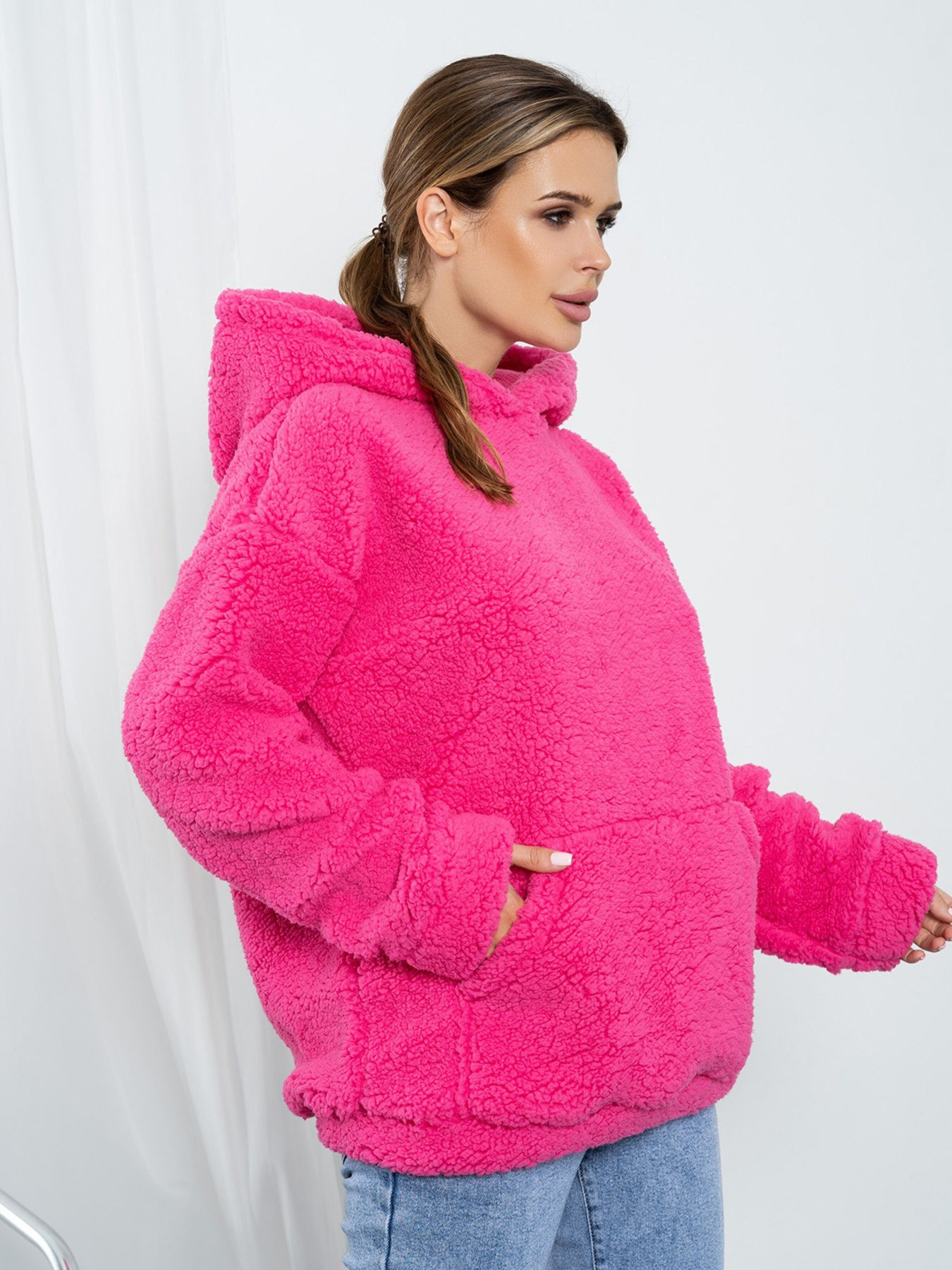 Худи ISSA Plus модель 14202_малиновый Фото