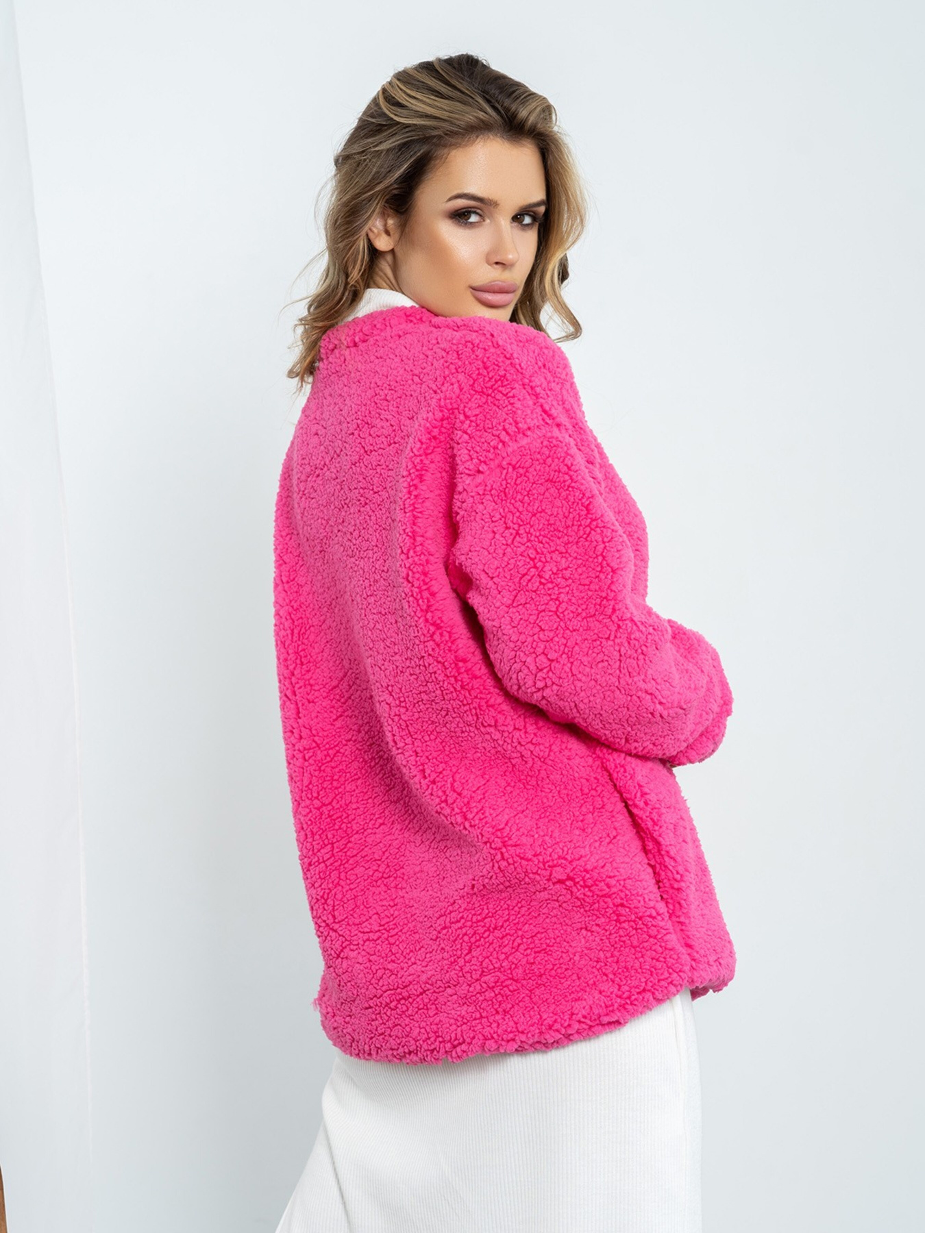 Свитшот ISSA Plus модель 14203_raspberry Фото