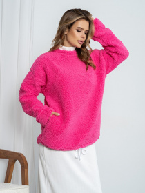 Світшот ISSA Plus модель 14203_raspberry Фото