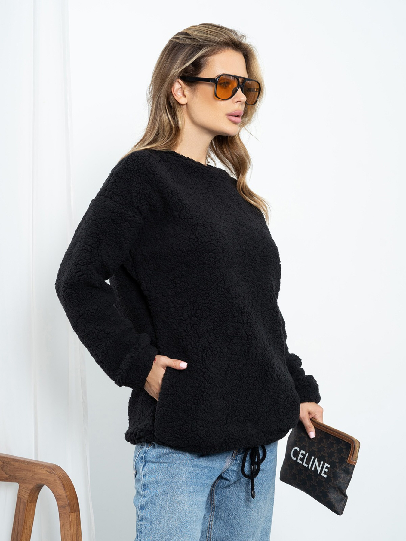 Свитшот ISSA Plus модель 14203_black Фото