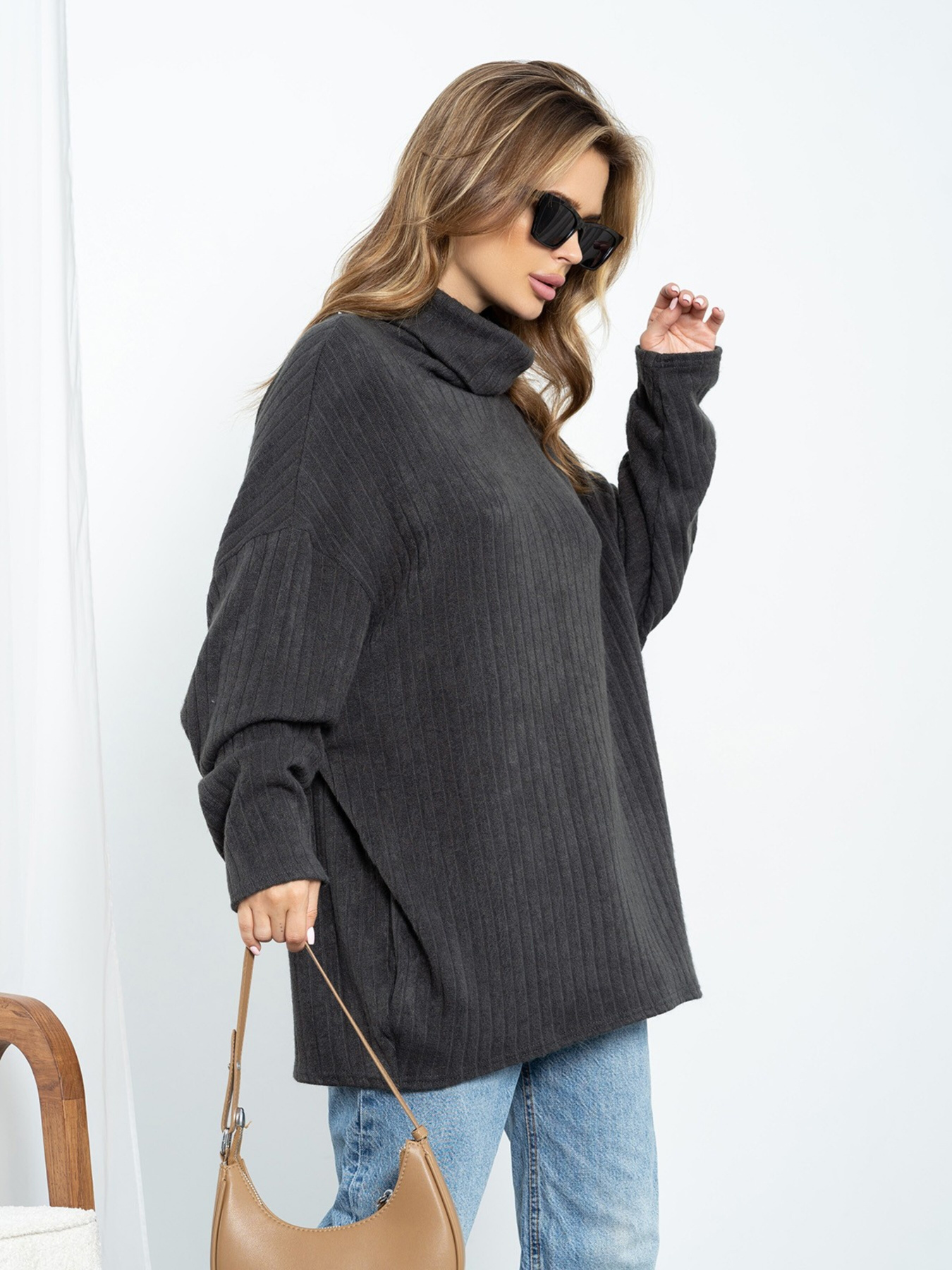 Свитер ISSA Plus модель 14204_gray Свитер ISSA Plus модель 14204_gray Фото