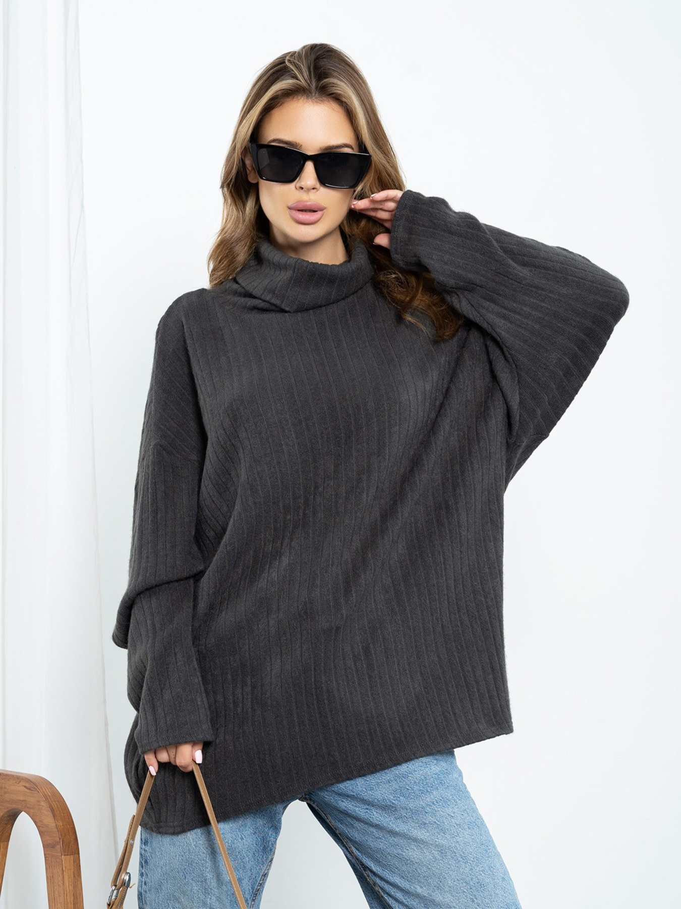 Свитер ISSA Plus модель 14204_gray Свитер ISSA Plus модель 14204_gray Фото