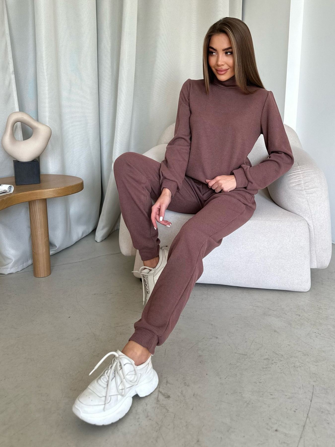 Спортивний костюм ISSA Plus модель 14207_brown Спортивний костюм ISSA Plus модель 14207_brown Фото