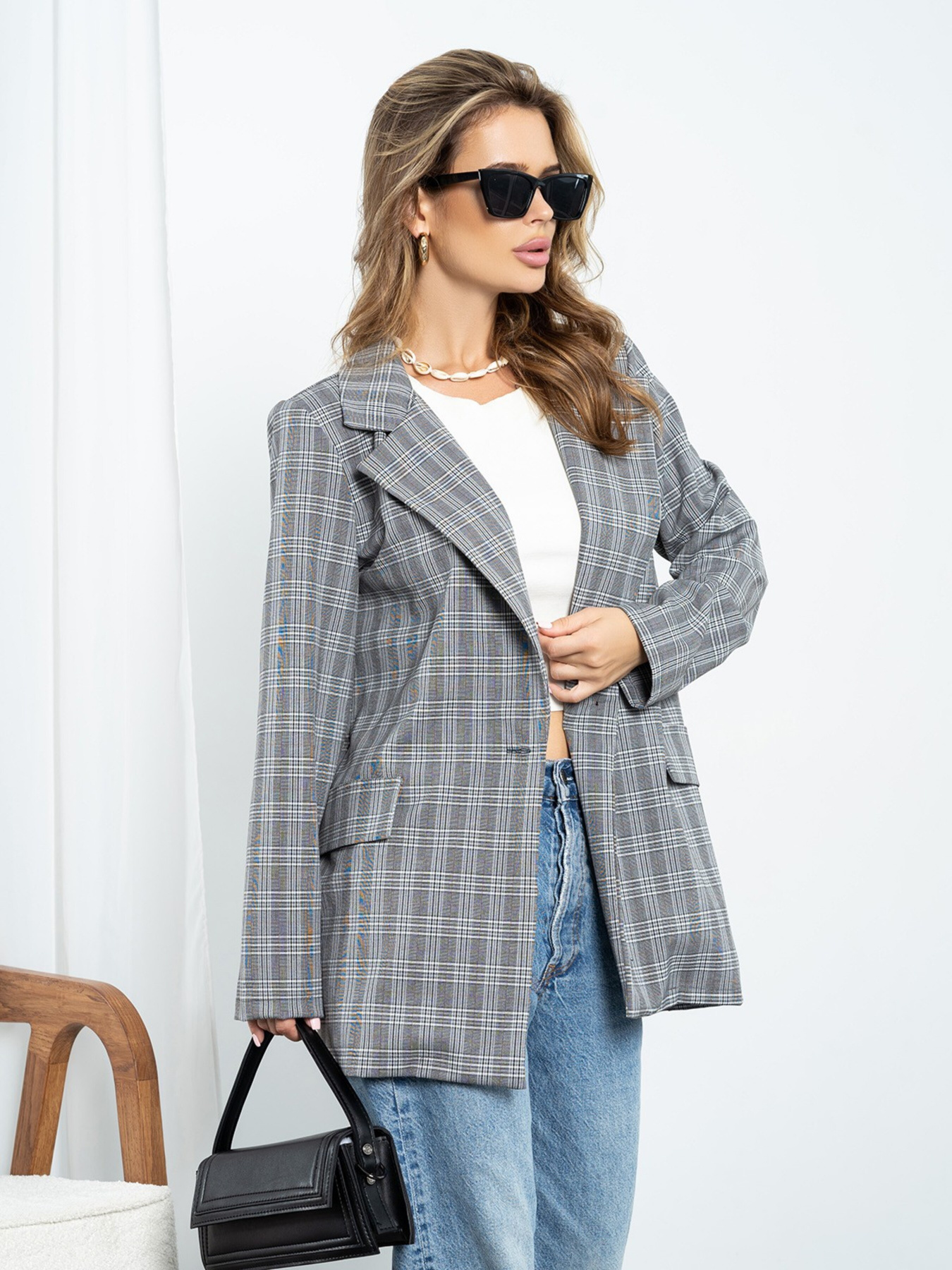 Піджак ISSA Plus модель 14208_gray Фото