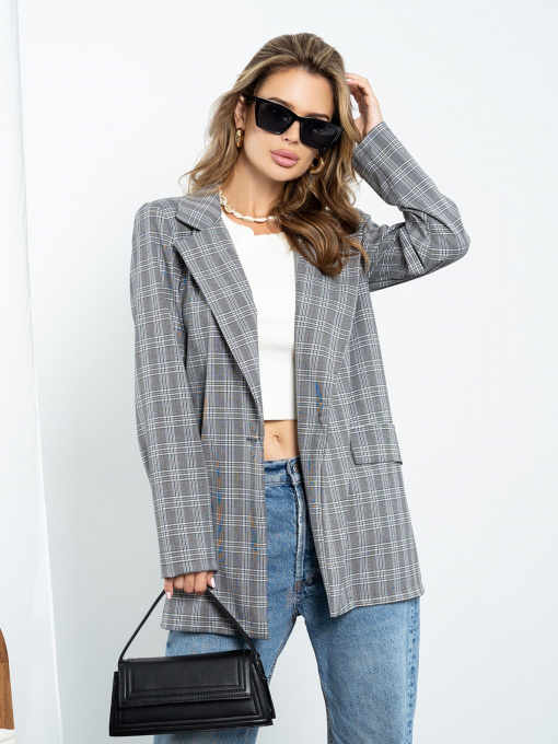 Піджак ISSA Plus модель 14208_gray Фото