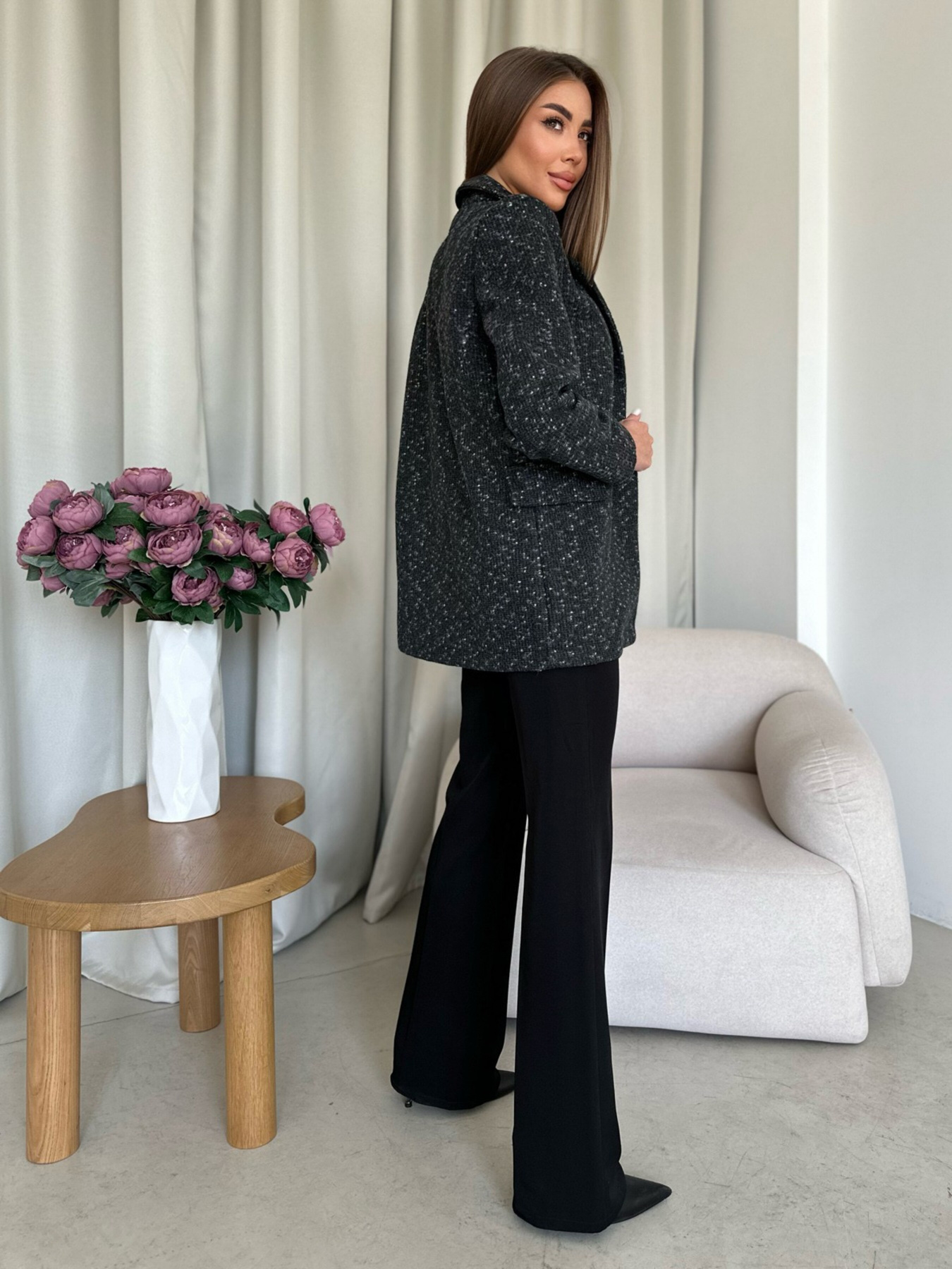 Піджак ISSA Plus модель 14209_black Фото