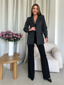 Піджак ISSA Plus модель 14209_black Фото