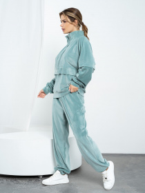 Спортивный костюм ISSA Plus модель 14211_olive Фото