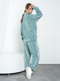 Спортивный костюм ISSA Plus модель 14211_olive Фото