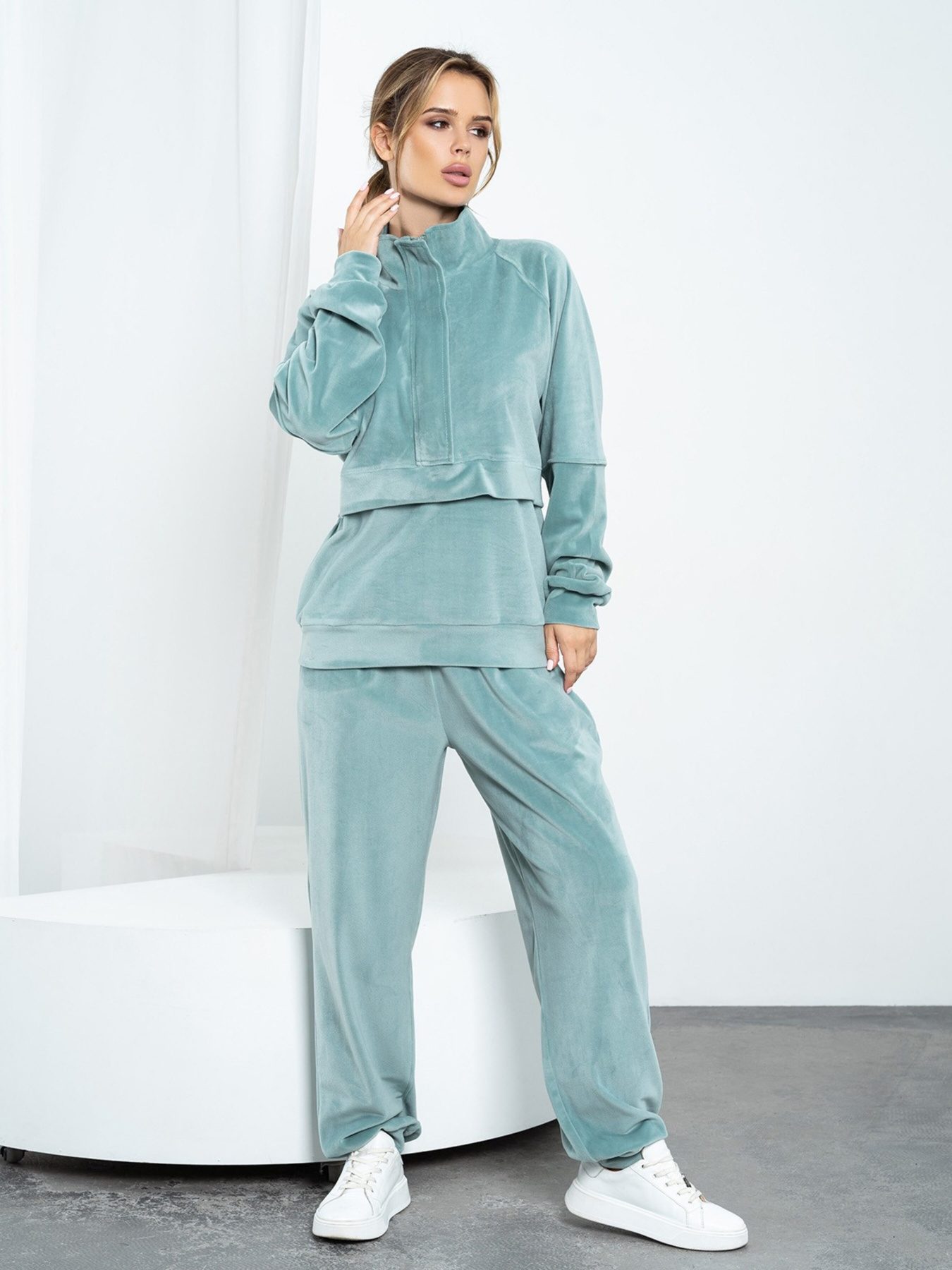 Спортивний костюм ISSA Plus модель 14211_olive Спортивний костюм ISSA Plus модель 14211_olive Фото