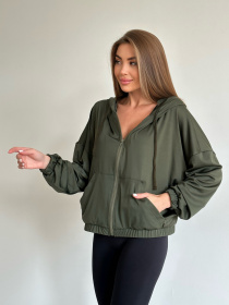 Кофта ISSA Plus модель 14213_khaki Фото