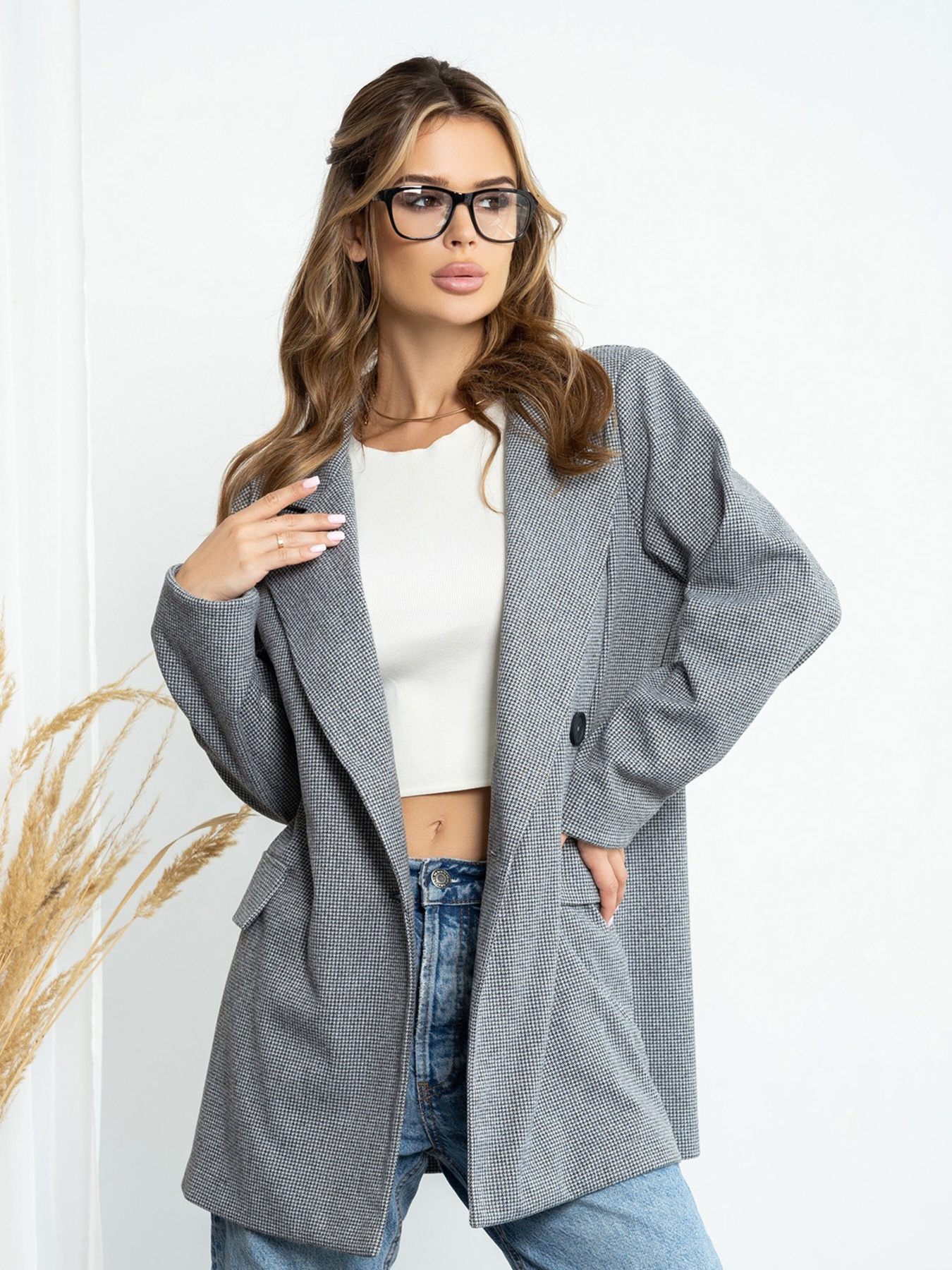 Блейзер ISSA Plus модель 14214_gray Фото