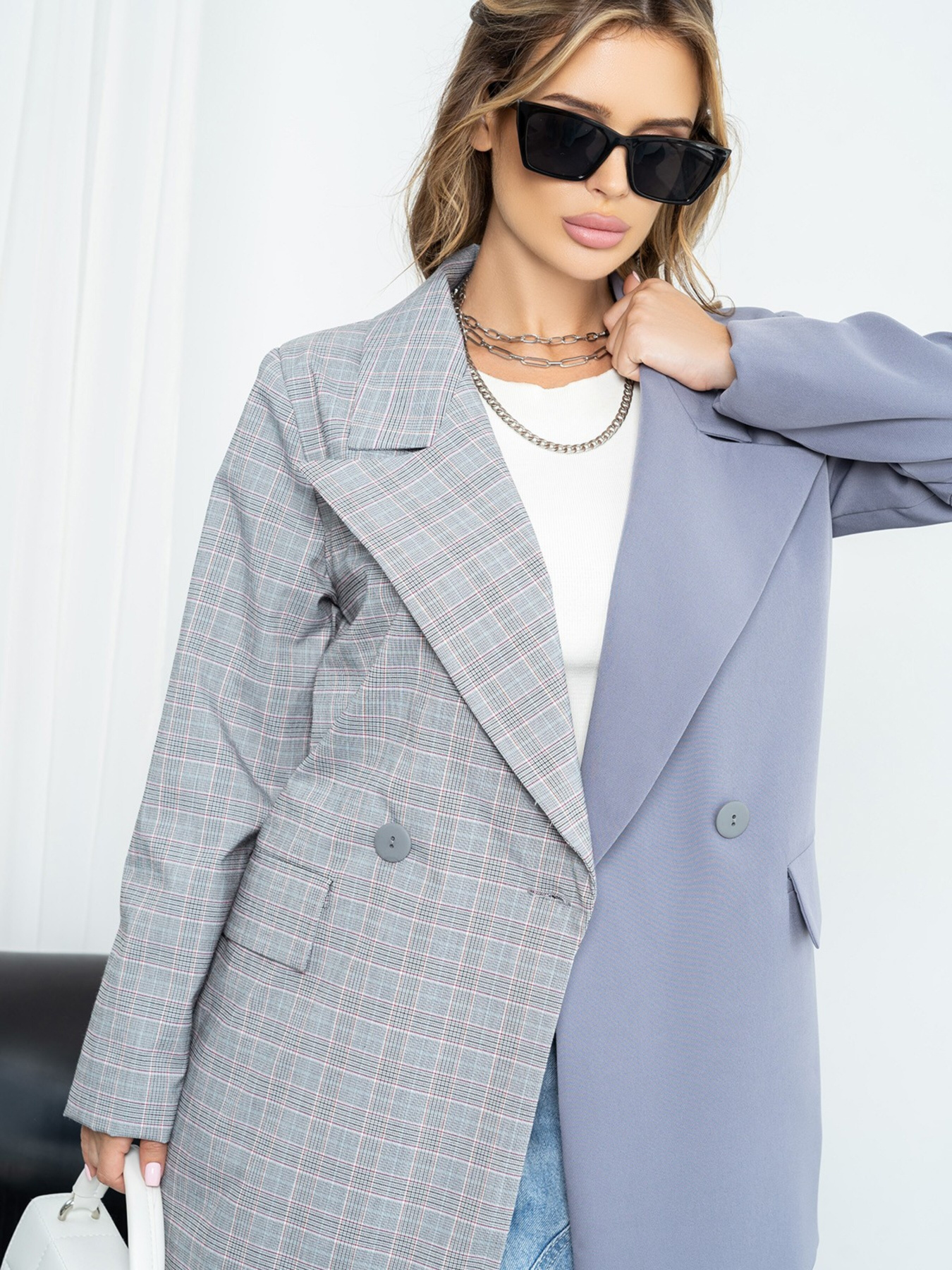 Блейзер ISSA Plus модель 14221_gray Фото