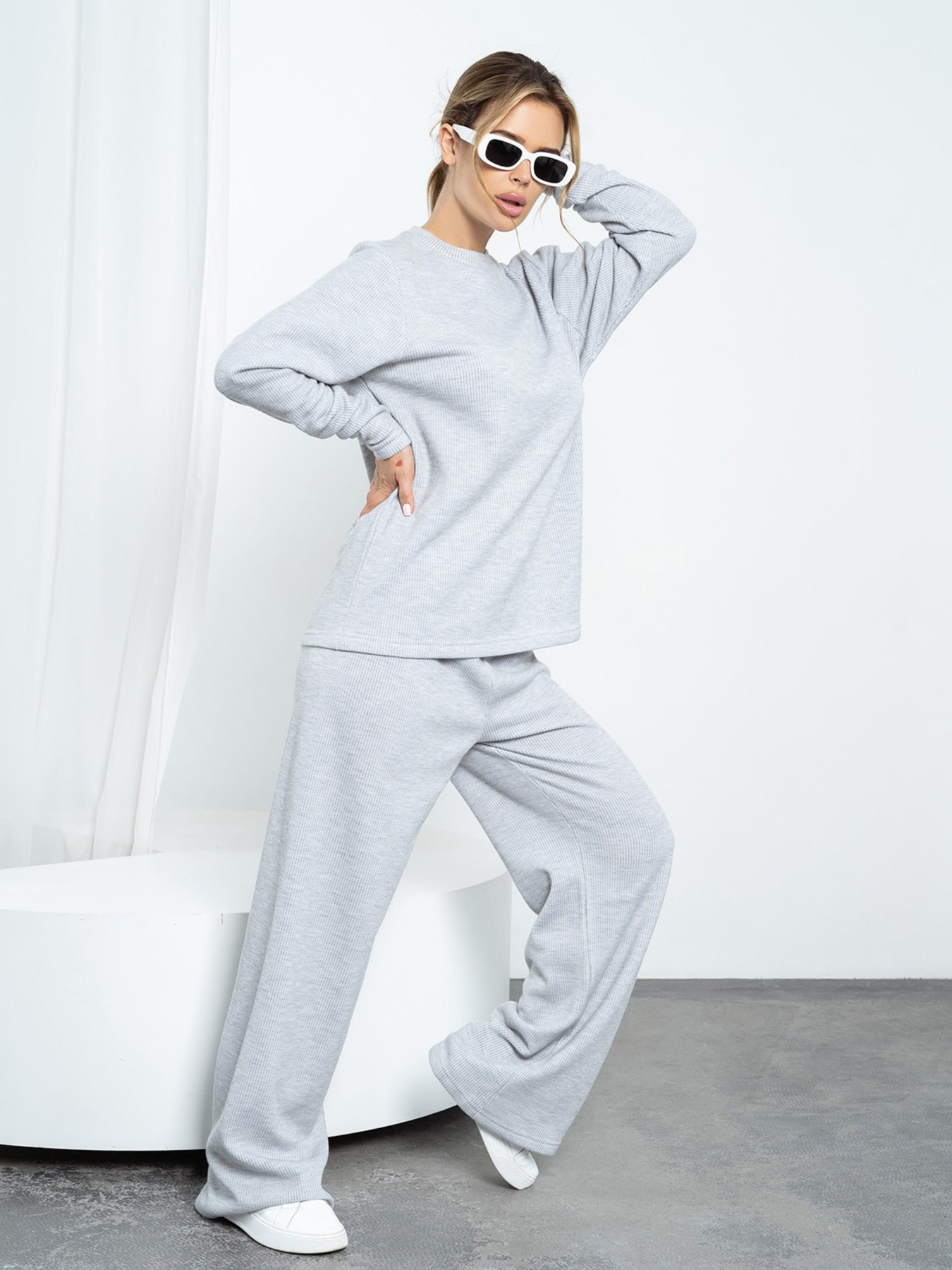 Повседневный костюм ISSA Plus модель 12531A_gray Фото