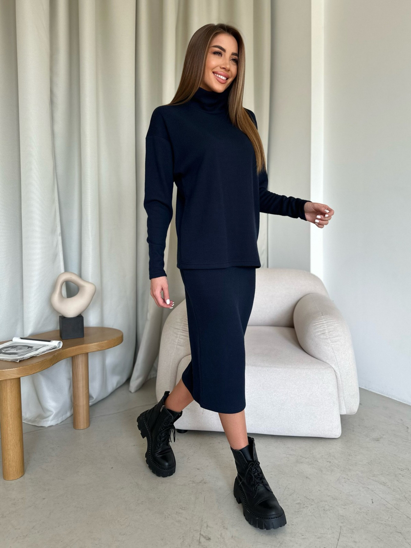 Костюм ISSA Plus модель 13651A_darkblue Фото