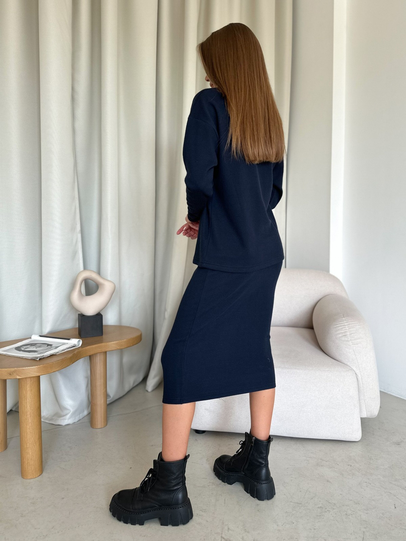 Повсякденний костюм ISSA Plus модель 13651A_darkblue Повсякденний костюм ISSA Plus модель 13651A_darkblue Фото